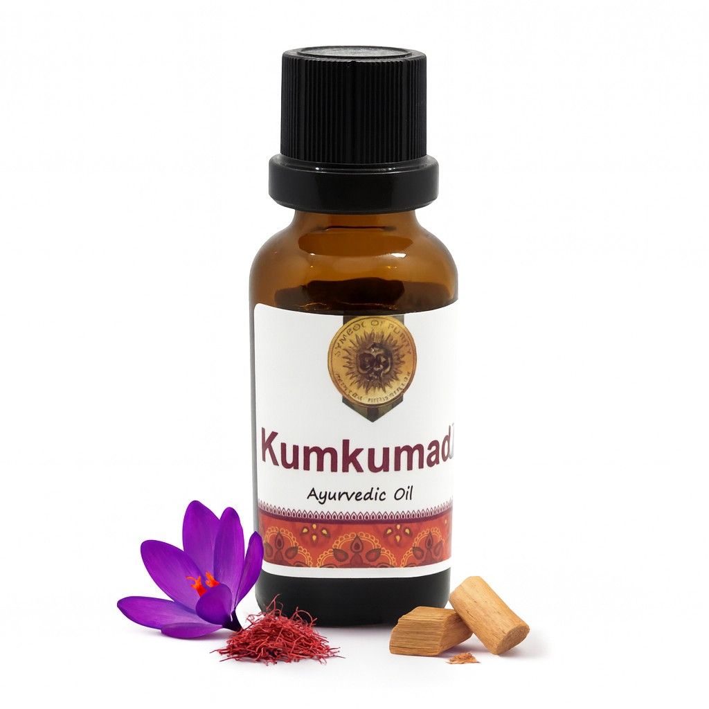 Huile Pure De Kumkumadi Dhanvantari (Taila) - 100% Naturelle - 20 Ml - Date Expiration Janvier 2027