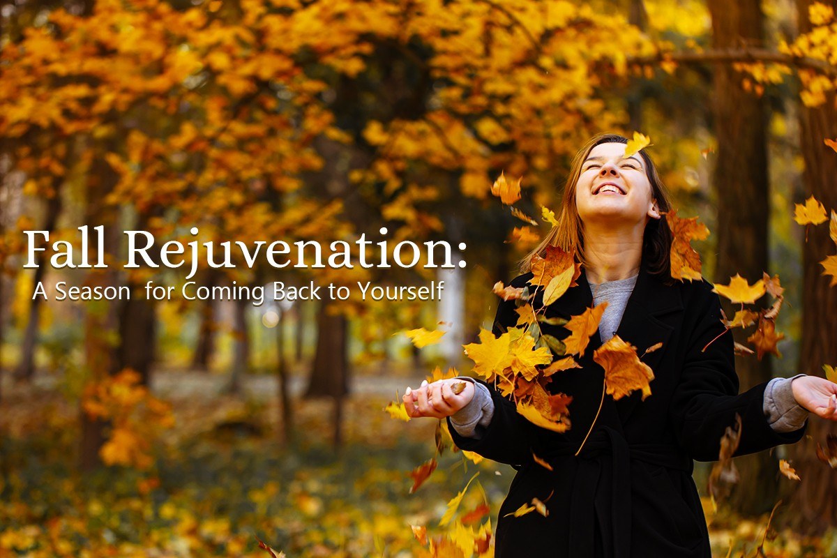 Seasonal Ayurvedic wellness scene representing vata-balancing practices in autumn