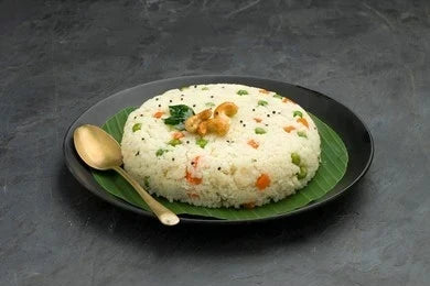 Healthy vegetable upma recipe with semolina and fresh vegetables served hot