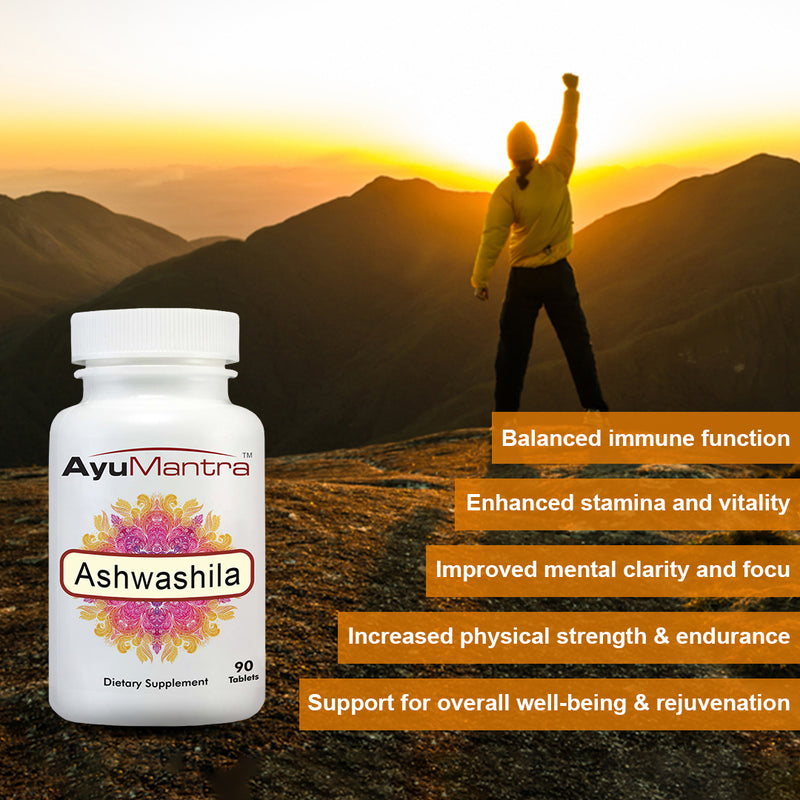 Ashwashila Tablets (Ashwagandha + Shilajit)