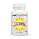 AyuMantra Ayustone dietary supplement bottle on a white background