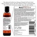 AyuMantra bottle label with text and product details