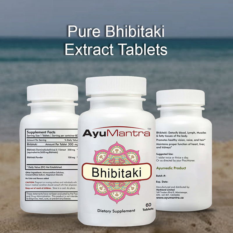 Bhibitaki Tablets - (Terminalia bellirica)