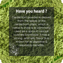 Green Cardamom (Elettaria cardamomum) Powder - 227gm