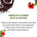 Hibiscus Flower (Hibiscus rosa-sinensis) Cut & Sifted - 227gm