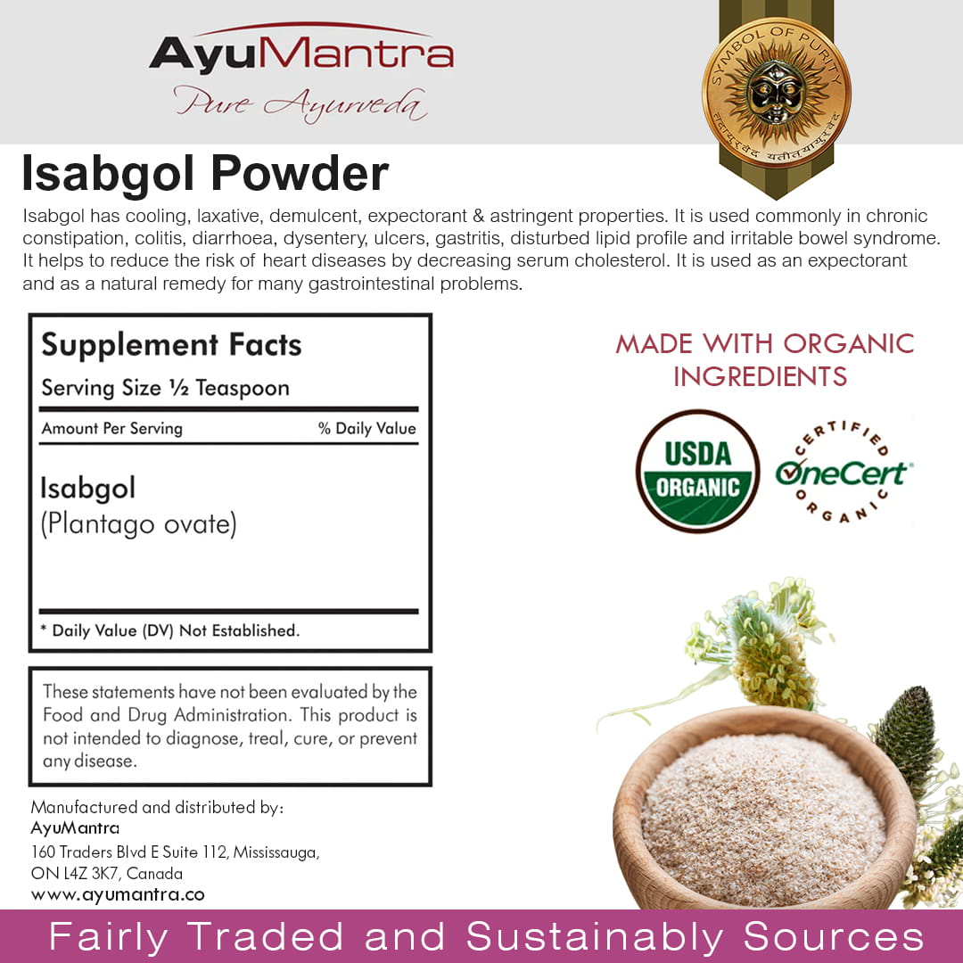 Buy Ayurvedic Isabgol Powder Online | Canada & USA | Ayumantra