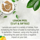 Lemon Peel (Citrus limon) - Cut & Sifted - 227gm