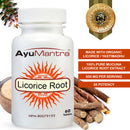 Capsules de réglisse/Yastimadhu (Glycyrrhiza Glabra)