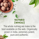 Nutmeg (Myristica fragrans) Whole - 227 gm