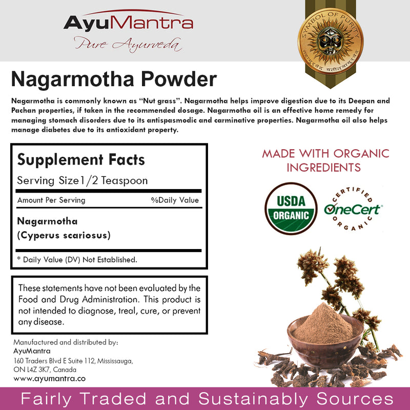 Nagarmotha powder (Cyperus rotundus)