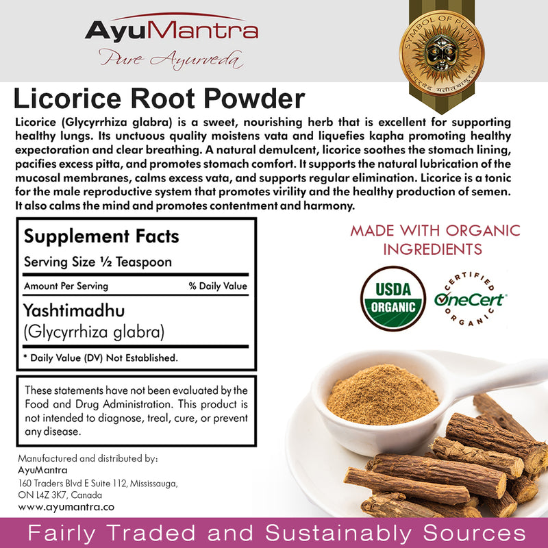 Licorice Root / Yastimadhu Powder (Glycyrrhiza glabra)