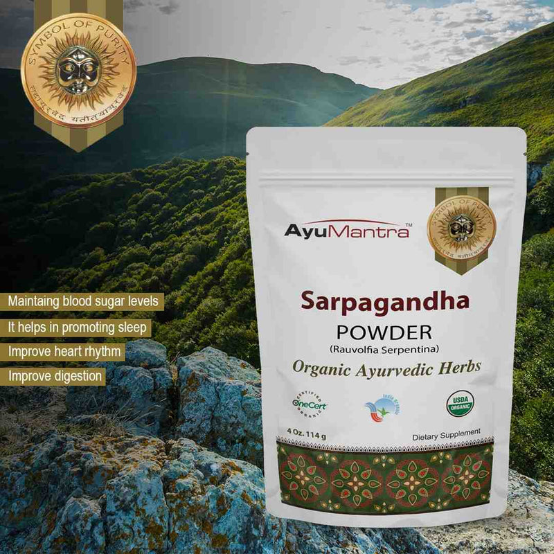 Poudre de Sarpagandha (Rauwolfia serpentina)