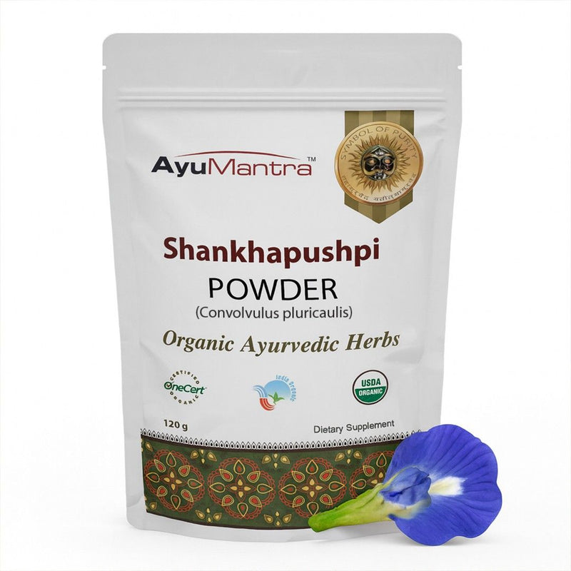 Poudre de Shankhpushpi (Convolvulus pluricaulis)