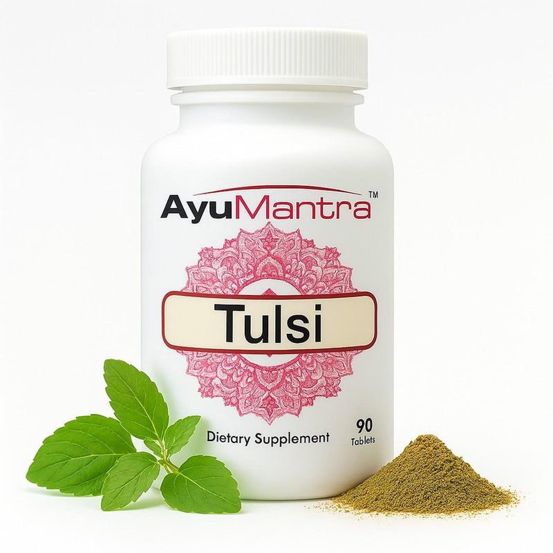 Comprimés de Tulsi/Basilic sacré (Ocimum sanctum)