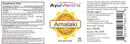 AyuMantra Amalaki supplement label with product details and branding.