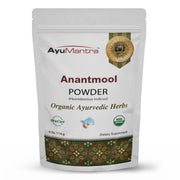 AyuMantra Anantmool Powder stand-up pouch, organic ayurvedic herbs, 4 oz 114 g dietary supplement.
