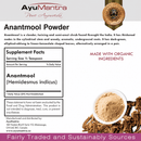 Anantmool Powder (Hemidesmus indicus) -  114gm | 227gm