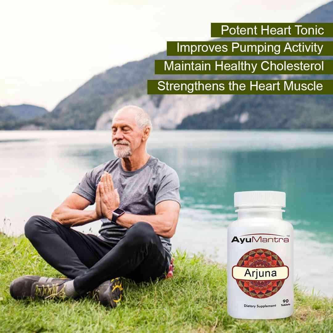 Arjuna Tablets - Ayurvedic Heart & Cholesterol Support | AyuMantra
