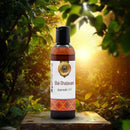 Bottle of AyuMarta Bal-Shatavari Ayurvedic Oil with USDA Organic and OneCert Organic logos against a natural background.