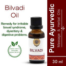 Bilvadi Oil bottle with label on a white background