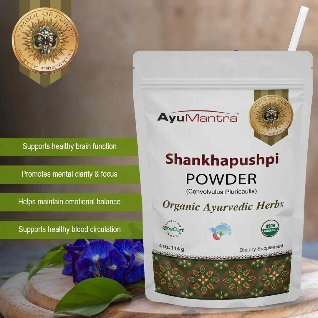 Buy Ayurvedic Shankhapushpi Powder Online | Canada and USA | Ayumantra