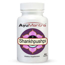 AyuMantra Shankhpushpi dietary supplement bottle on a white background