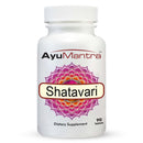 AyuMantra Shatavari dietary supplement bottle on a white background