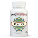AyuMantra Kutki dietary supplement bottle on a white background
